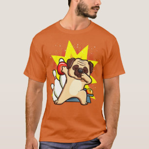 Mops Bowling Kinder Möpsen Hunde Chemise Party Ges T-Shirt