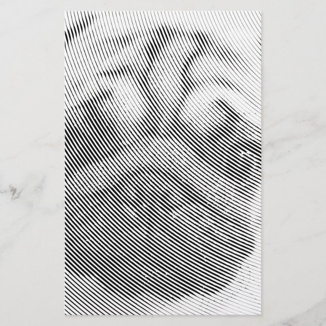 Mops Briefpapier (Vorderseite)