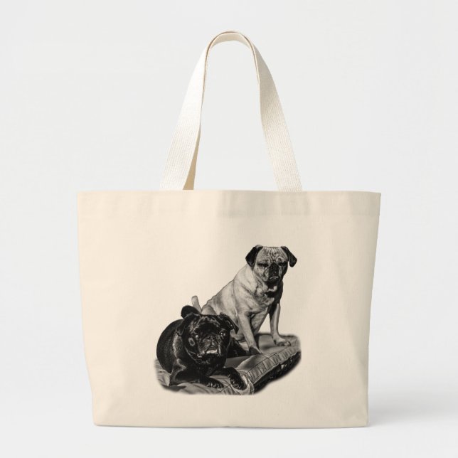 Mops-Brille, Fröhliche Tasche (Vorne)