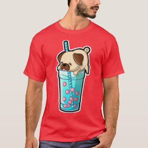 Mops Bubble Tee Adorable Kawaii Tier Niedlich Boba