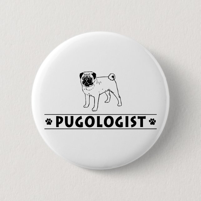 Mops Button (Vorderseite)
