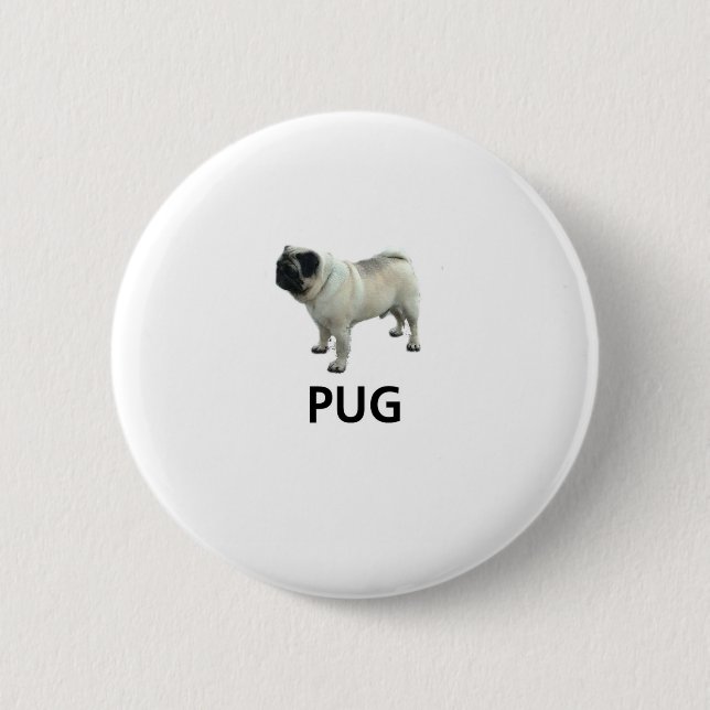 Mops Button (Vorderseite)