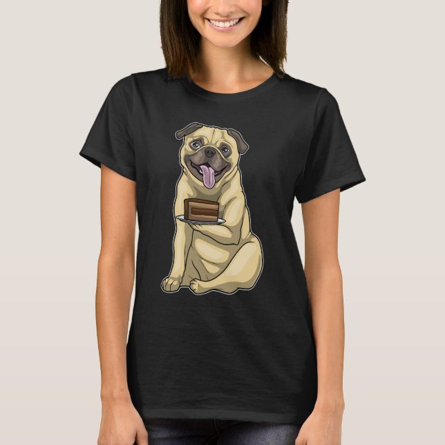 Mops Cake T-Shirt (Vorderseite)