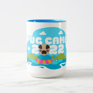Mops Camp 2022 Zwei-Tone-Tasse Zweifarbige Tasse