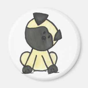 Mops Cartoon Magnet