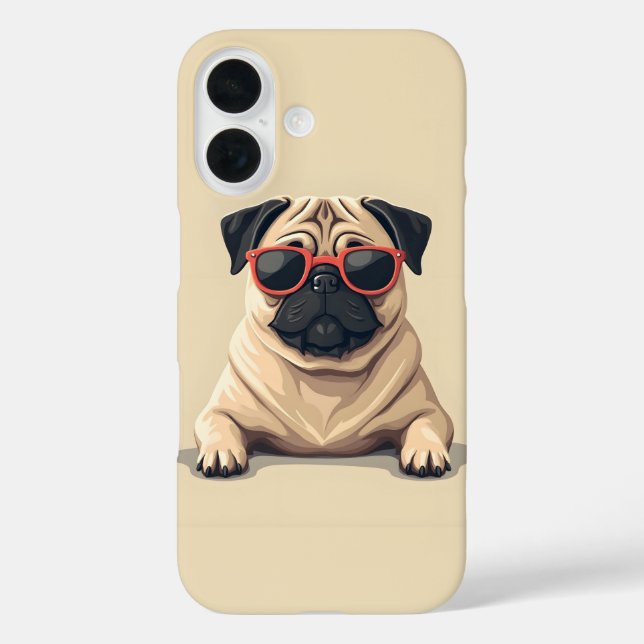Mops Case-Mate iPhone Hülle (Rückseite)