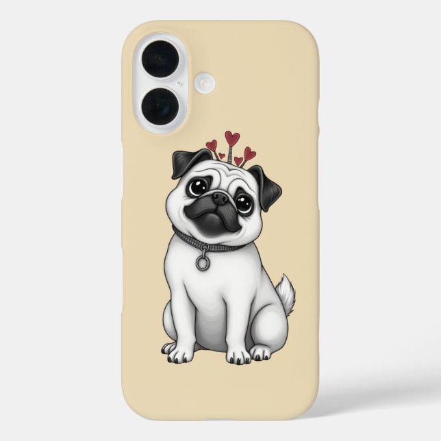 Mops Case-Mate iPhone Hülle (Rückseite)