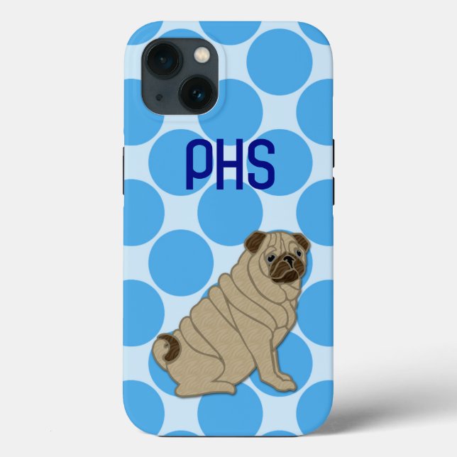 Mops Case-Mate iPhone Hülle (Rückseite)