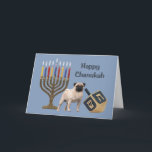 Mops Chanukah Card Menorah Dreidel Feiertagskarte<br><div class="desc">Familie und Freunde während der Chanukah Saison zu erinnern ist eine wunderbare Möglichkeit, in Touch mit den Menschen behalten, die Sie Liebe und kümmern sich. Ich habe diese Chanukah-Karten mit Liebe und Sorgfalt erstellt, und ich bin sicher, jeder, der Lieben Hunde wird sich freuen, sie zu erhalten. Sie haben die...</div>