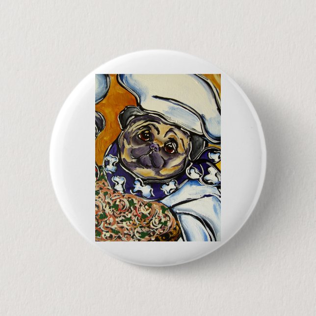 Mops-Chef Button (Vorderseite)