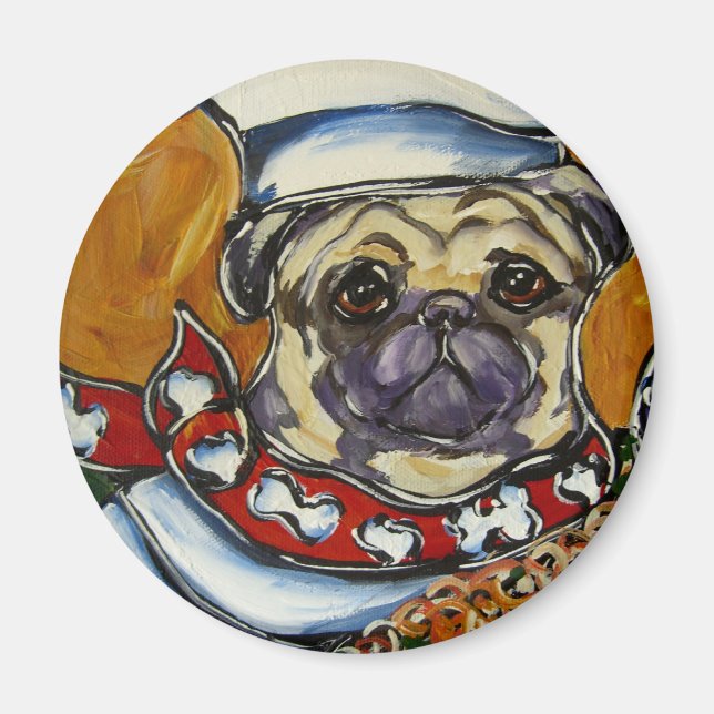 Mops-Chef Magnet (Vorne)