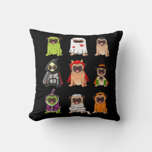 Mops Collection Happy Pugoween Halloween Spooky Co Kissen