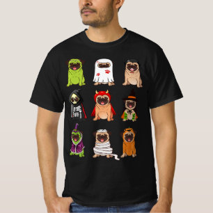 Mops Collection Happy Pugoween Halloween Spooky Co T-Shirt
