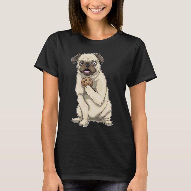 Mops Cookie T-Shirt (Vorderseite)