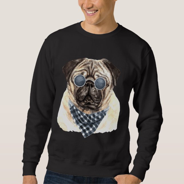 Mops Cool Biker Classic T - Shirt 719 (Vorderseite)