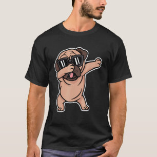 Mops Dabbing Hund T-Shirt