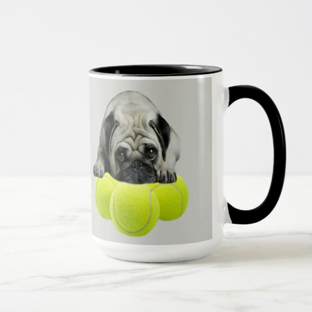 Mops, den Sie got, um Ball-Tasse zu haben Tasse (Rechts)