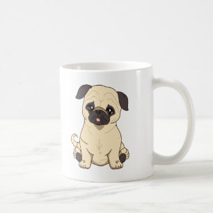 Mops, der durch begrenzte Ausgabe Pablos Fernandez Tasse