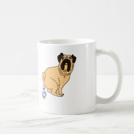 Mops, der Kuchen-Tasse kackt Kaffeetasse