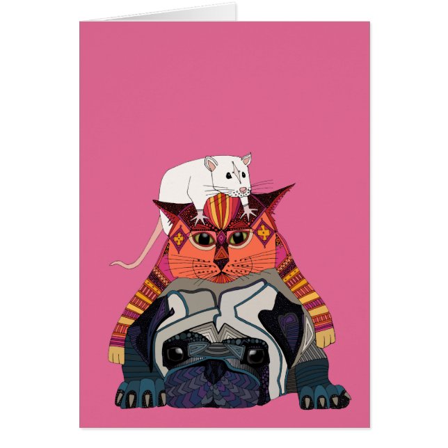 Mops der Maus rosa (Vorne)