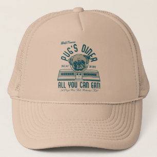 Mops Diner 50er Vintag Retro Hat Truckerkappe