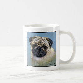 Mops Dog Art von Glenda S. Harlan Kaffeetasse