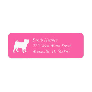 Mops Dog Baby Dusche Pink Puppy Girl