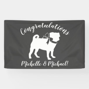Mops Dog Baby Duwer Thema Welpe Geschlecht Neutral Banner
