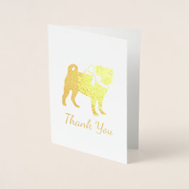 Mops Dog Baby Duwer Thema Welpe Geschlecht Neutral Folienkarte