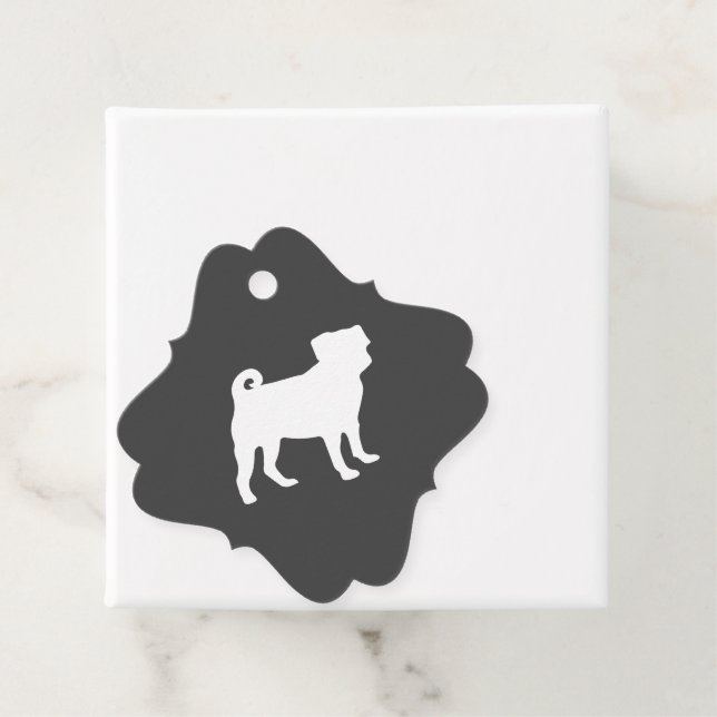 Mops Dog Baby Duwer Thema Welpe Geschlecht Neutral Geschenkanhänger (Beispiel)