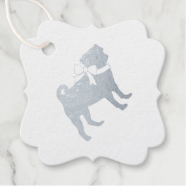 Mops Dog Baby Duwer Thema Welpe Geschlecht Neutral Geschenkanhänger