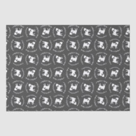 Mops Dog Baby Duwer Thema Welpe Geschlecht Neutral Seidenpapier