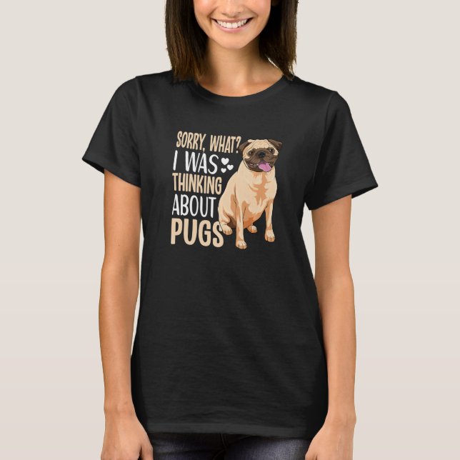 Mops Dog Bekleidung für Mops T-Shirt (Vorderseite)