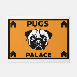 Mops Dog Besitzer Zuhause Doormat Fußmatte