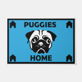 Mops Dog Besitzer Zuhause Doormat Fußmatte