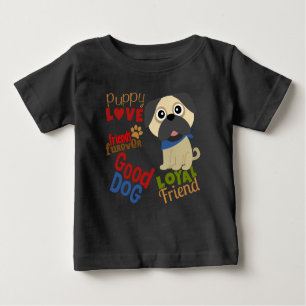 Mops Dog Bester Freund Baby T-shirt