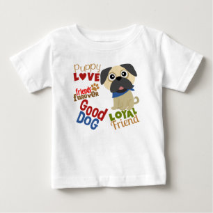 Mops Dog Bester Freund Baby T-shirt
