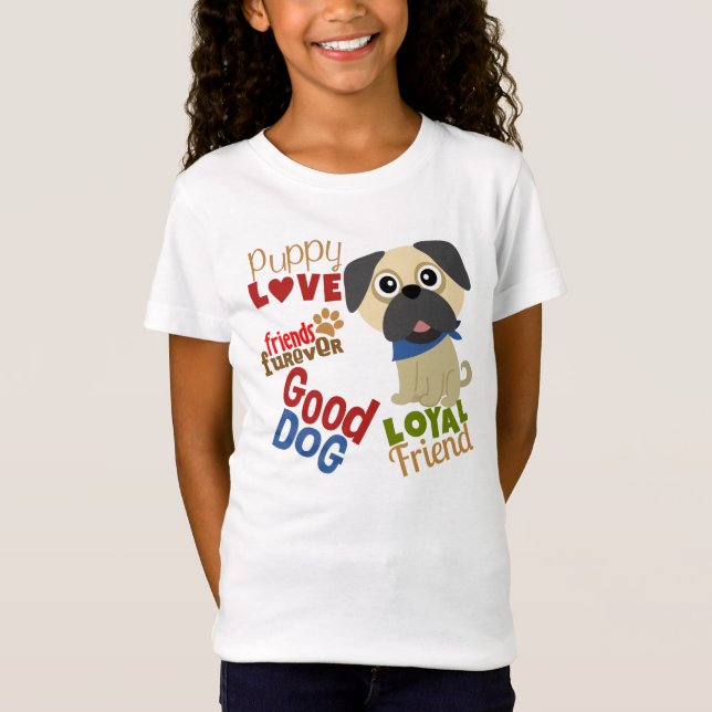 Mops Dog Bester Freund T-Shirt (Vorderseite)