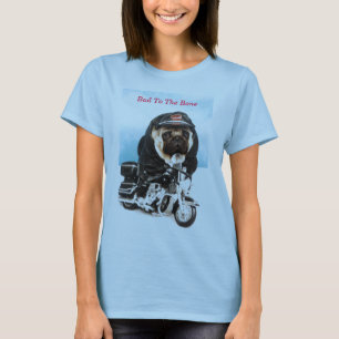 Mops Dog Biker T Shirt