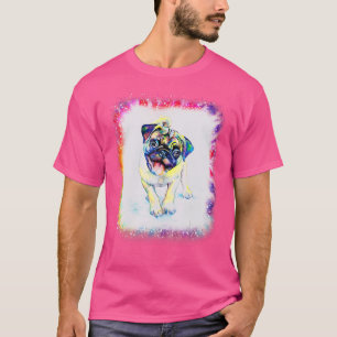 Mops Dog Boy Girl Gefärbte Krawatte Blei Ed T-Shirt