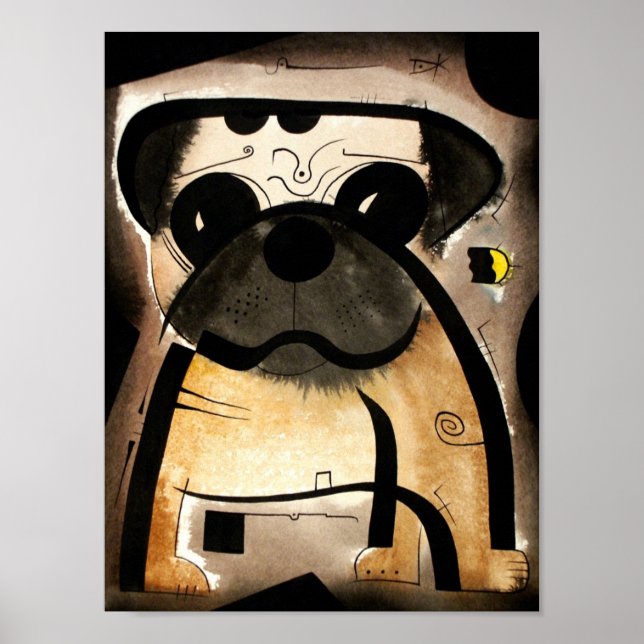 Mops Dog dk_2005aug8n Poster (Vorne)