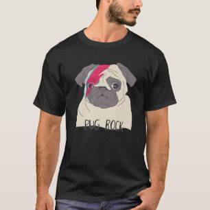Mops Dog Doodle Puppy Music Rock und Roll Women Gi T-Shirt