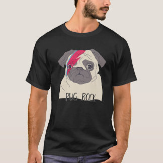Mops Dog Doodle Puppy Music Rock und Roll Women Gi T-Shirt