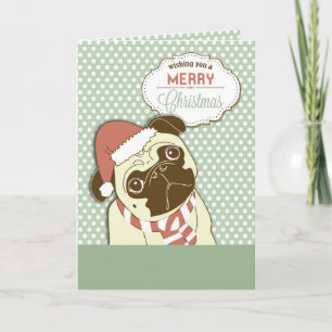 Mops Dog Frohe Weihnachten