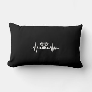 Mops Dog Heartbeat NIEDLICHE MOPS Lendenkissen