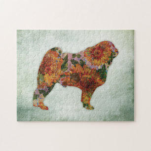 Mops Dog Jigsaw Puzzle auf Grün