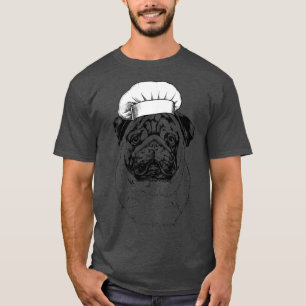 Mops Dog Koch Koch Funny Cooking T-Shirt