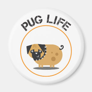 Mops Dog Life Magnet