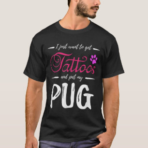 Mops Dog Lover Tattoo Funny Dog Mama Geschenk Idee T-Shirt