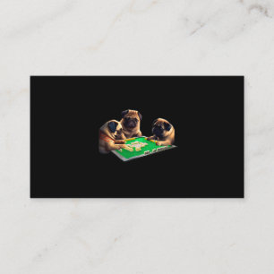 Mops Dog Mahjong Funny mit Letters Mens Funny Clot Visitenkarte